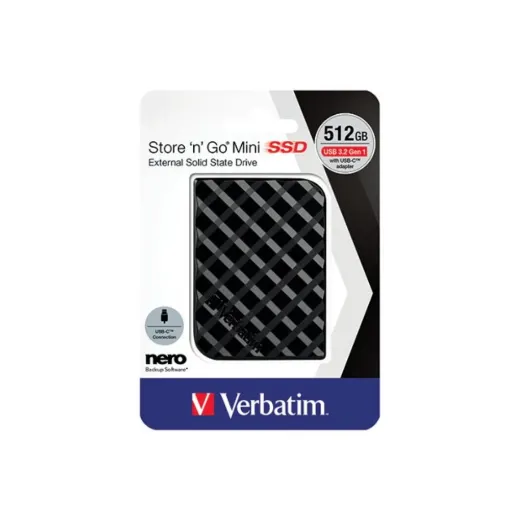 Picture of Verbatim Store n Go Mini SSD USB 3.2 512GB Black 