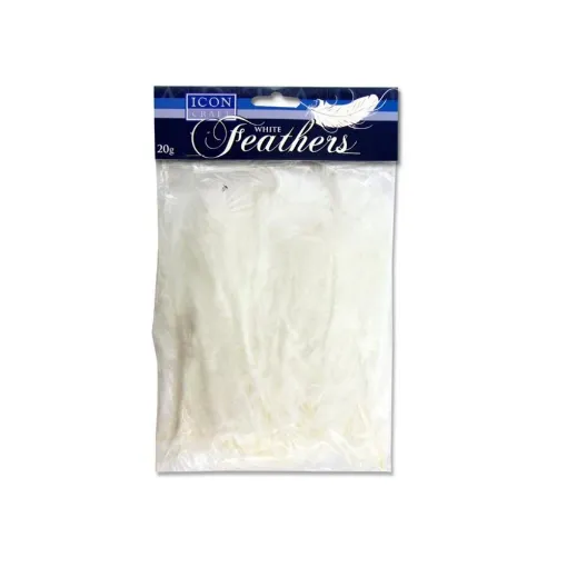 Picture of Icon Craft 20g Feathers Pack - White