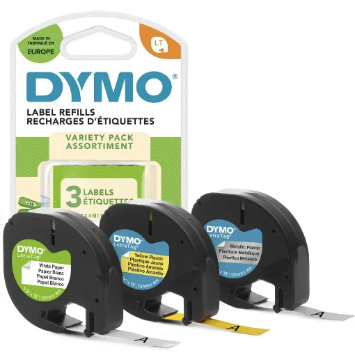 Picture of Dymo 3 Tape Starter Pack 4m (S0721800)