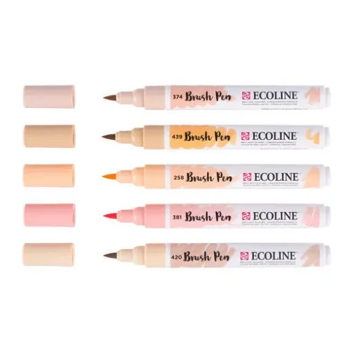 Picture of Ecoline Brush Pen Set 5 Pink