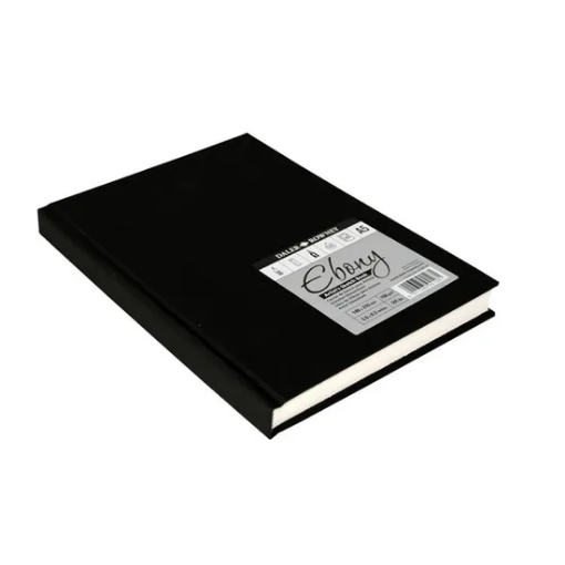 Picture of Daler Rowney Ebony Sketchbook Extra White Hardback 130g A5 Potrait