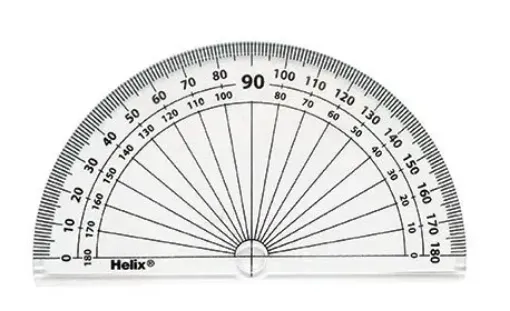 Picture of Helix Protractor 4inch 10cm Clear 