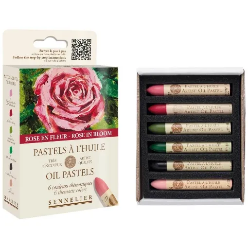 Picture of Sennelier Oil Pastels Rose in Bloom 6 Set